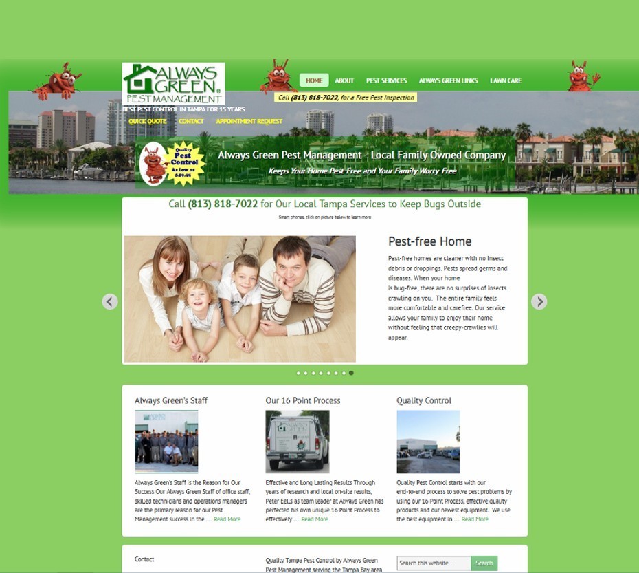 always green pest management website