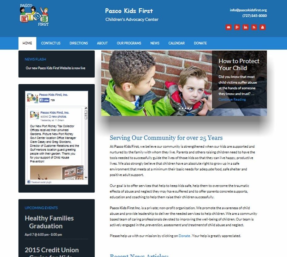 pasco kids first website