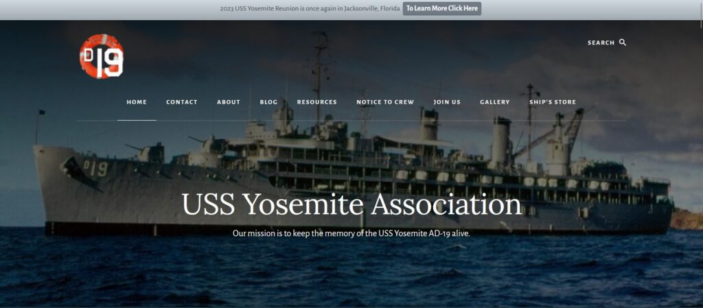 uss yosemite association website
