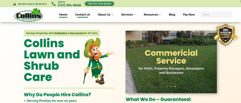 collins lawn and shrub care website